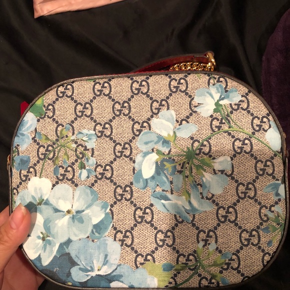 -SOLD- GUCCI Monogram Blooms Print Chain Bag - Picture 5 of 5